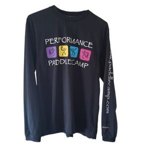 🌸Wilson Men's Black Paddleboard.com Long Sleeve Hyper Tek Performance Shirt